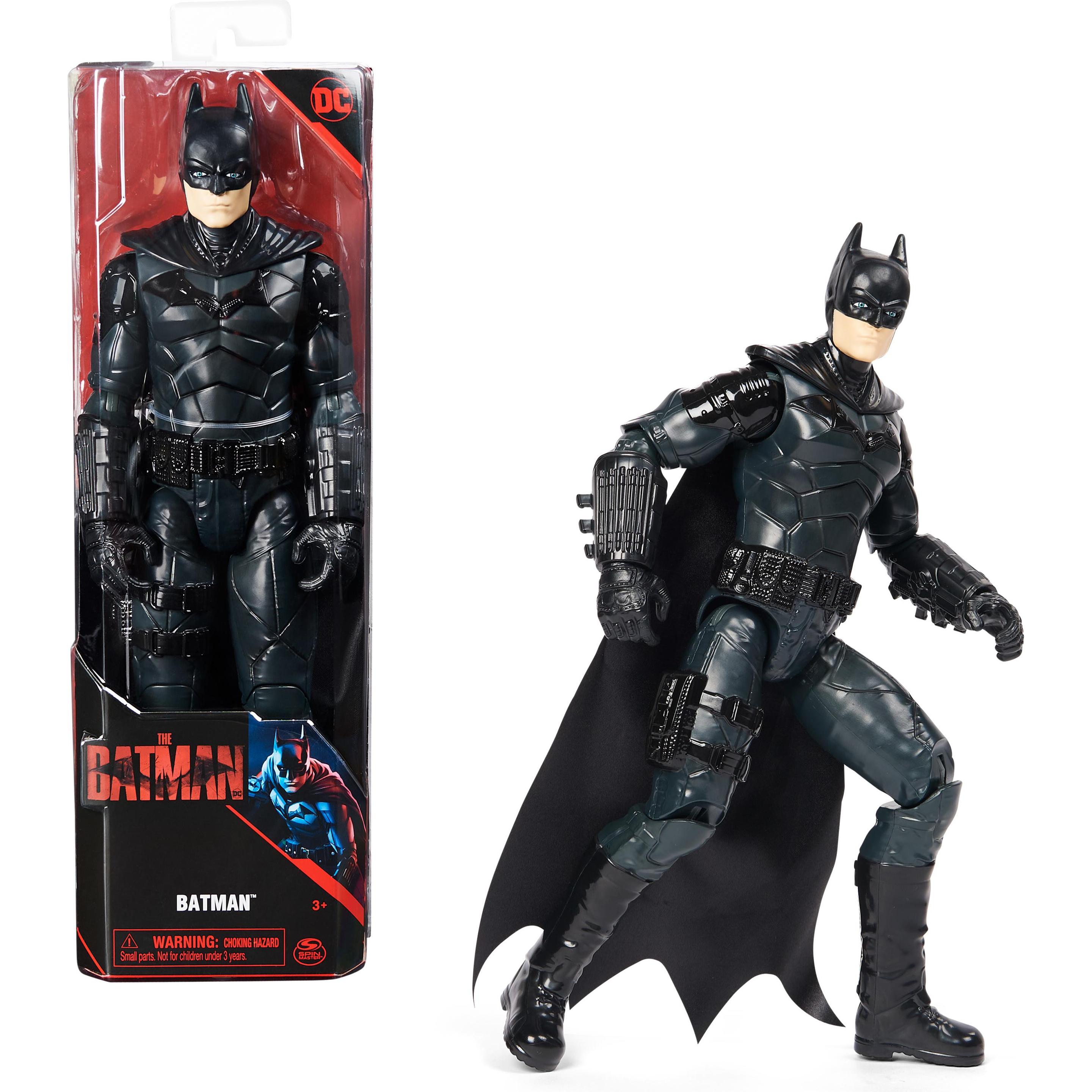 Spin Master Nero Dc Comics Batman "The Batman" Batman Figura D'azione Con Tessuto Cape In Authentic