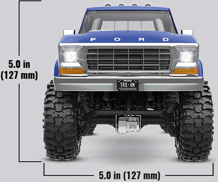 Immagine prodotto Traxxas TRX-4M FORD F150 4X4 SOLLEVATO BLU 1/18 CRAWLER RTR SPAZZOLATO, CON BATTERIA E CARICATORE USB (RTR pronto all'uso)