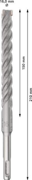 Productafbeelding Bosch Professional Zubehör SDS PLUS-5X 16X150X210MM 10PC (16 millimeter)