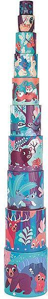 Actual product image Janod Stacking pyramid forest animals