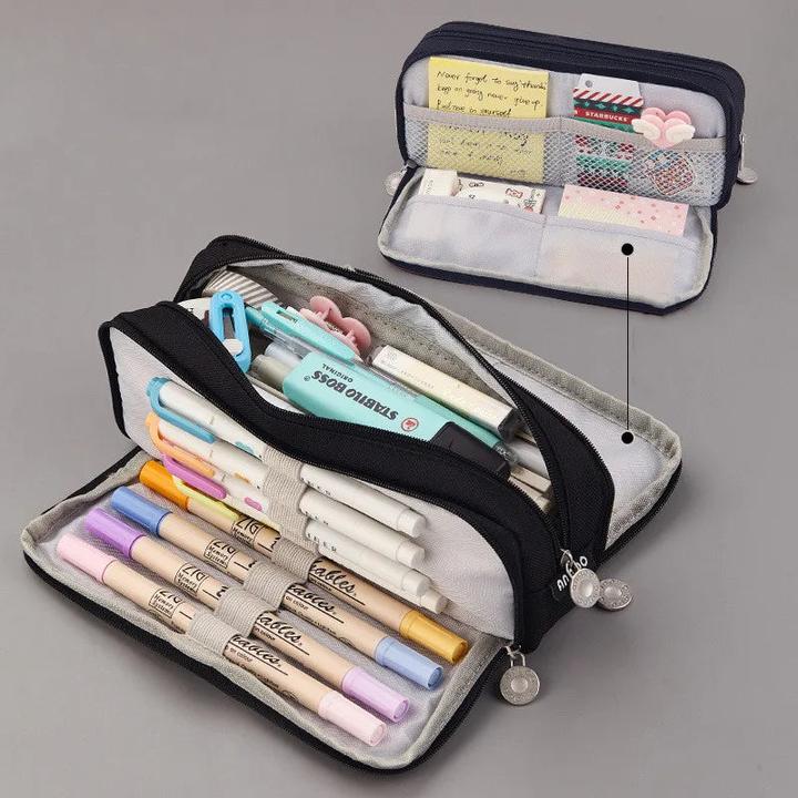 Only-Bags.Store Grande capacité Trousse à crayons École Multifonctions