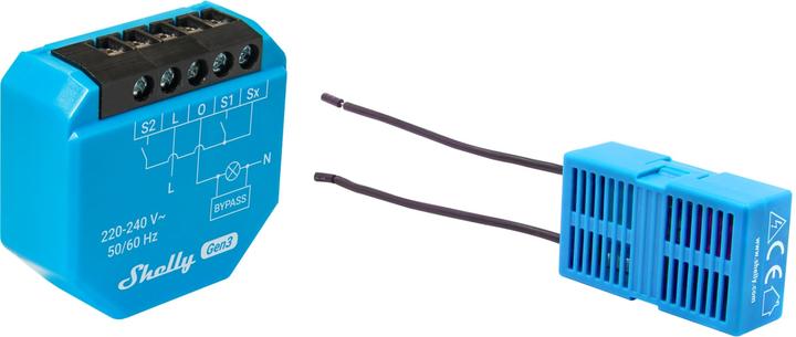 Actual product image Shelly Unterputz-Schalter 1L Gen3, WLAN, Bluetooth, 2 Stück