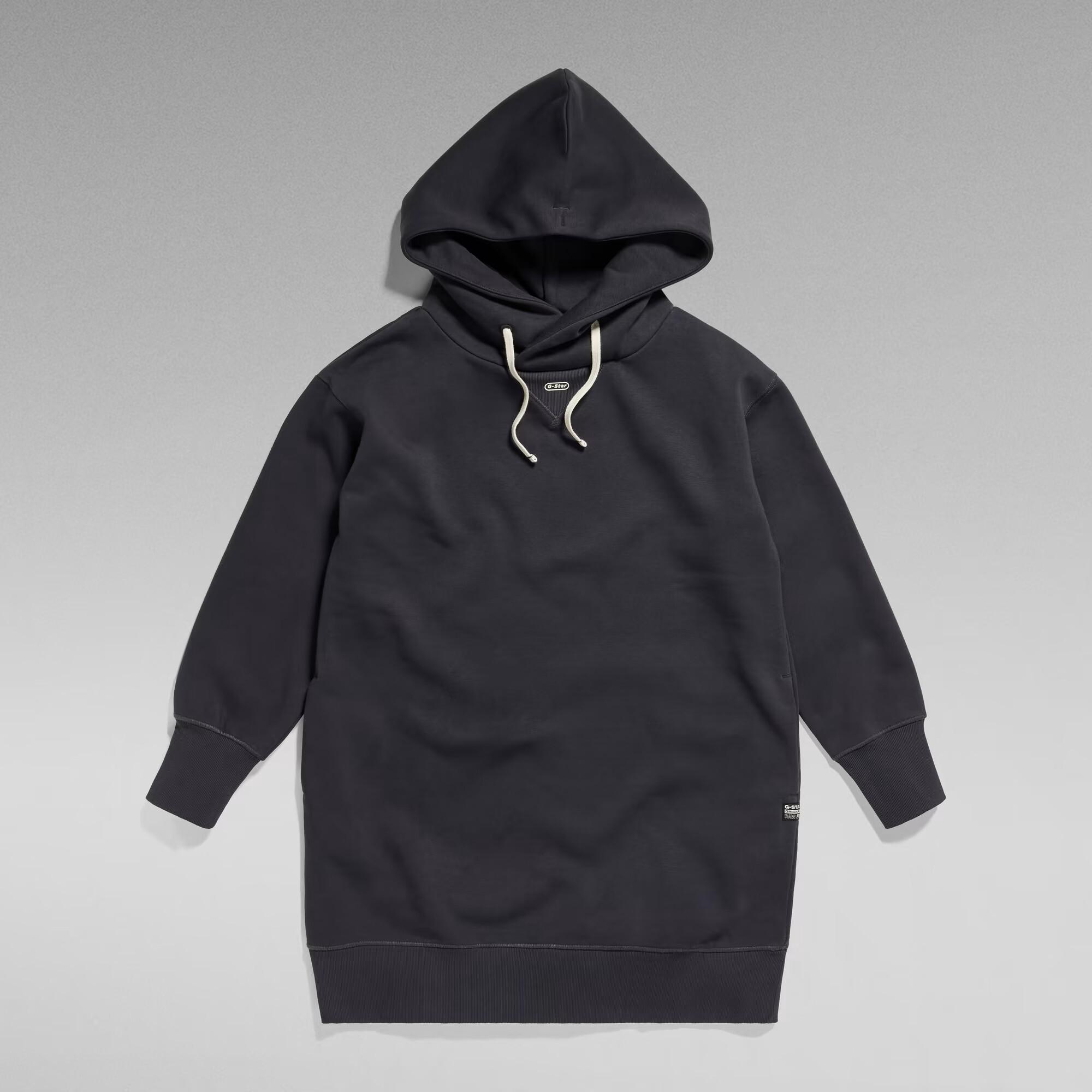 Thumbnail - G-Star, Damen, Kleider, weathirtkleid mit kapuze, damen g-tar, Schwarz, (S)