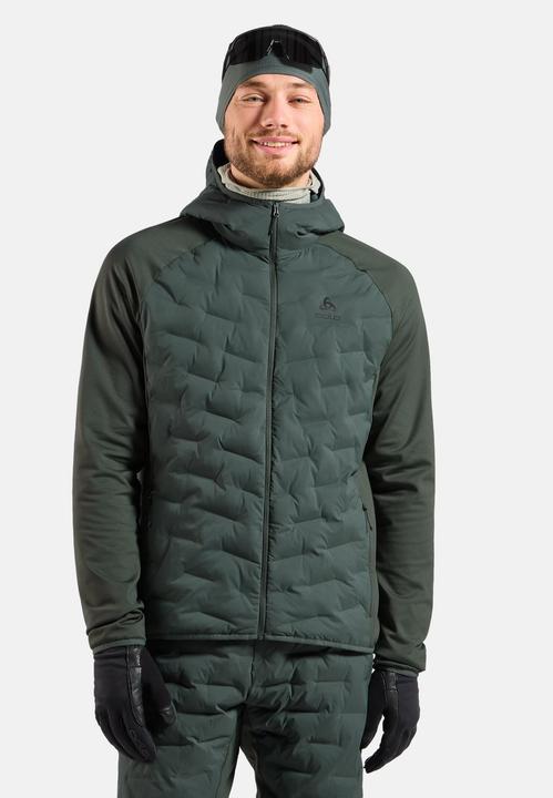 Actual product image Odlo Zeroweight Insulator Hybrid Mid Layer mit Kapuze und Reissverschluss (M)