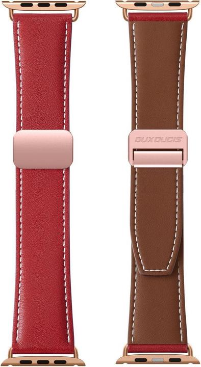 Actual product image Dux Ducis YA bracelet (38 mm, 40 mm, 41 mm, Genuine leather, Apple Watch Series 3, Apple Watch Series 4, Apple Watch Series 5, Apple Watch Series 6, Apple Watch Series 7, Apple Watch Series 8, Apple Watch Series 9, Apple Watch SE, Apple Watch Series 1, Apple Watch Series 2)