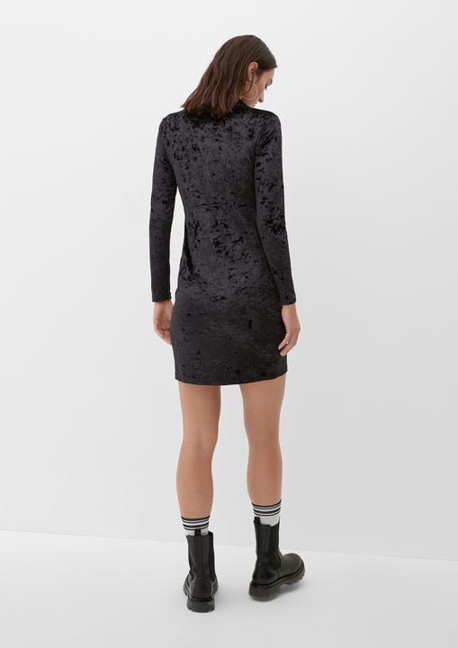 Produktbild s.Oliver Kleid Samtkleid mit Raffdetail (XL)