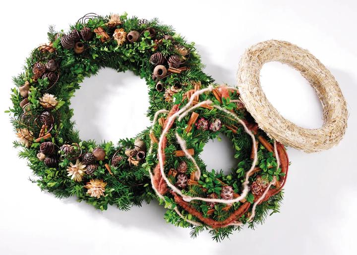 Produktbild Opiflor Strohkranz 25 x 3 cm, 1 Stück, Kranz Art: Stroh (3 cm, 25 cm)