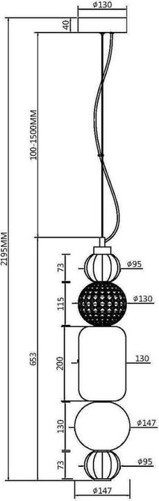 Produktbild Maytoni Collar LED Pendelleuchte, Hängeleuchte 35W Gold-Farbe Warmweiss (1600 lm)