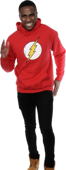 Actual product image Mens Flash Distressed Logo Hoodie (XXL)