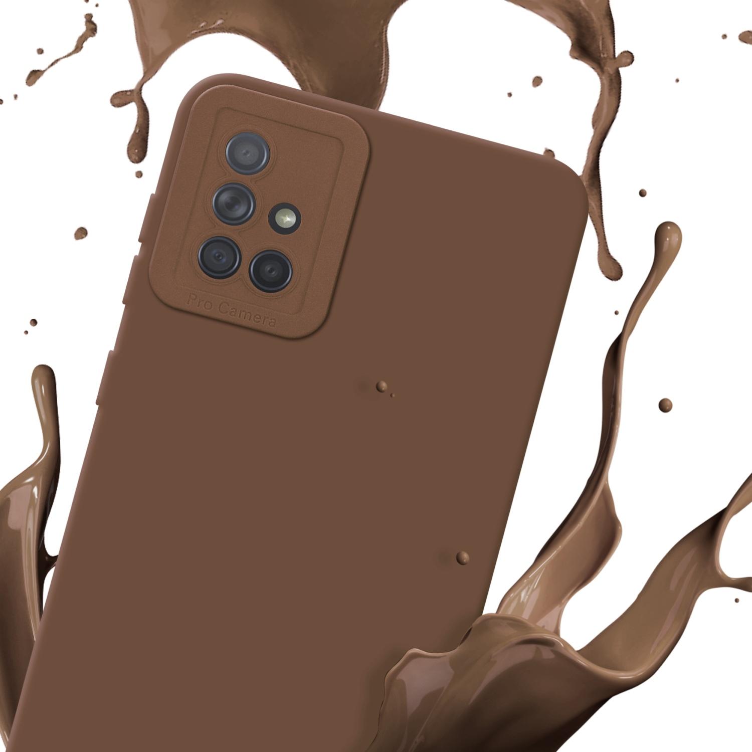 Thumbnail - Cadorabo Hülle für Samsung Galaxy A71 4G im TPU Fluid LM162 Style (Samsung Galaxy A71), Smartphone Hülle, Braun