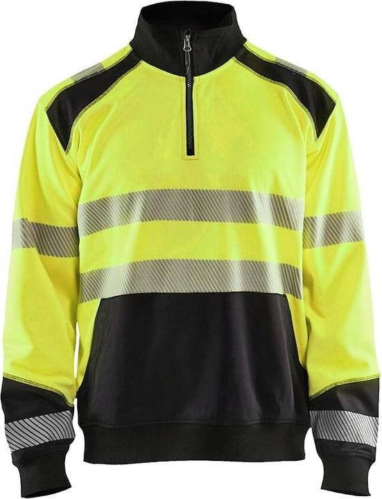 Produktbild Blakläder Sweatshirt mit Trucker-Kragen mit hoher Sichtbarkeit (L)
