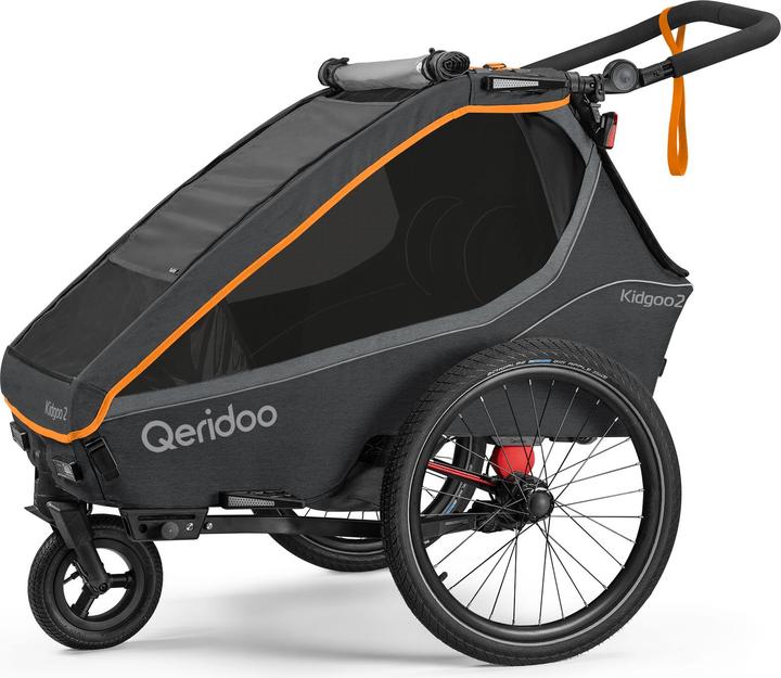 Immagine prodotto Qeridoo Kidgoo 2 FIDLOCK Edition rimorchio per bambini arancione