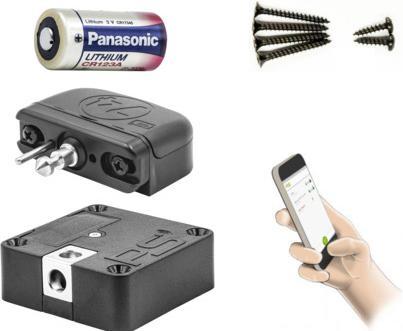Actual product image SOLO Bluetooth - Electronic lock loose, zinc die-cast/plastic black (Bluetooth)