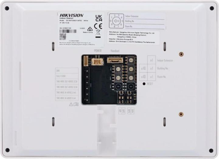 Actual product image Hikvision DS-KH7300EY-WTE2/White indoor station 7" 2-wire (Wired)