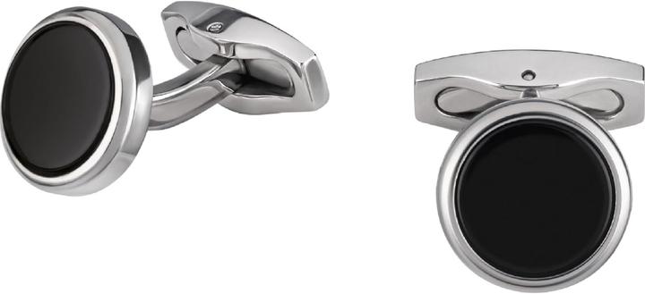 Actual product image Breil Cufflink Code Steel Onyx (Stainless steel)