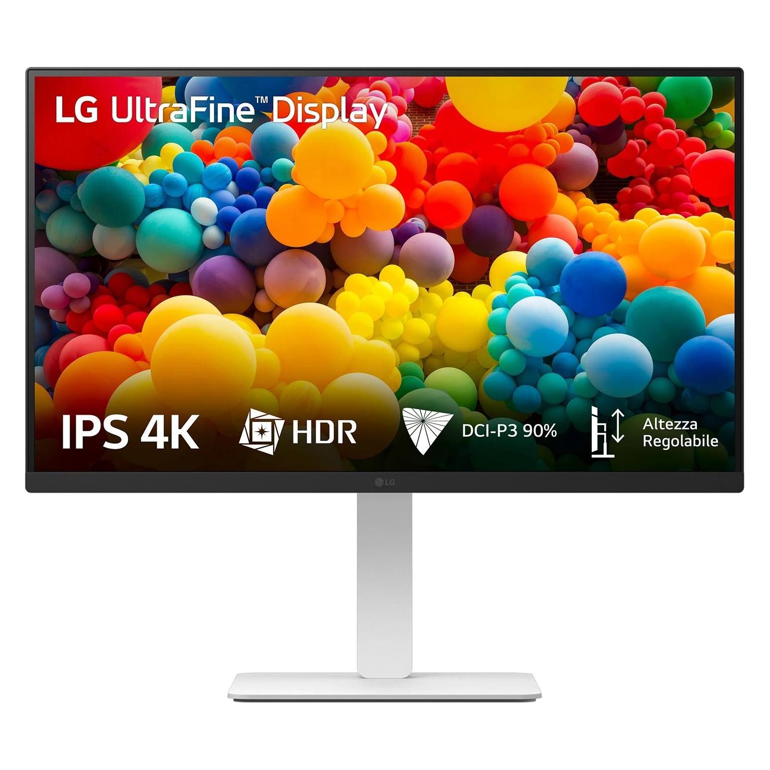 LG 27US550-W (3840 x 2160 Pixel, 27"), Monitor, Weiss