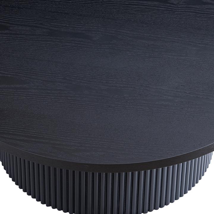 Image du produit SIT Möbel Table basse Ø 85 cm noire en bois noir, avec
