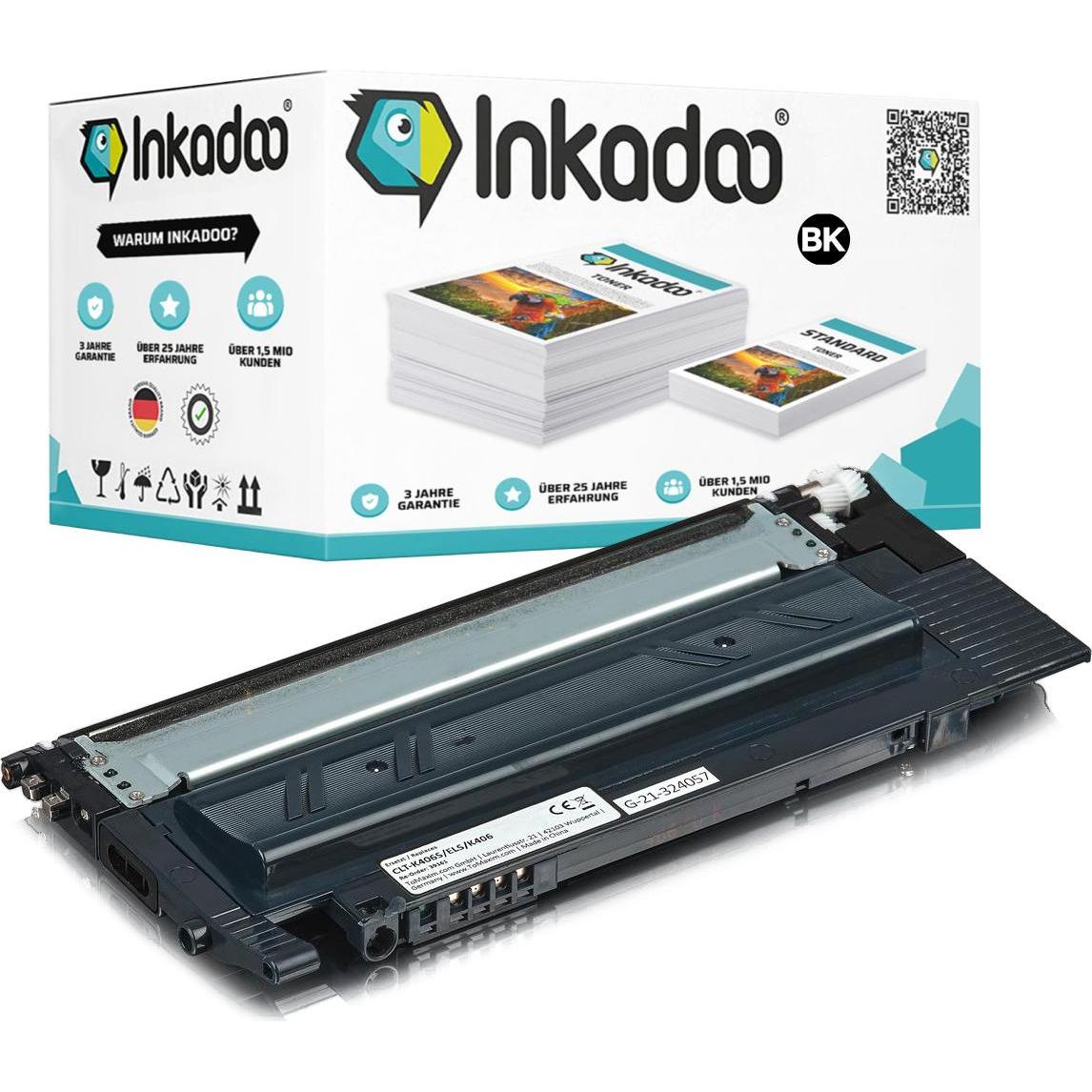 Inkadoo, Toner, Kompatibel Toner für Samsung CLP-365 (BK)