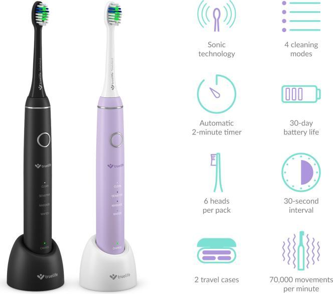 Image du produit Truelife SonicBrush Compact Duo Schwarz /