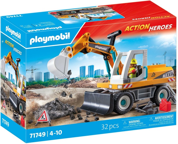 Productafbeelding Playmobil Graafmachine (71749, Playmobil Actie Helden)