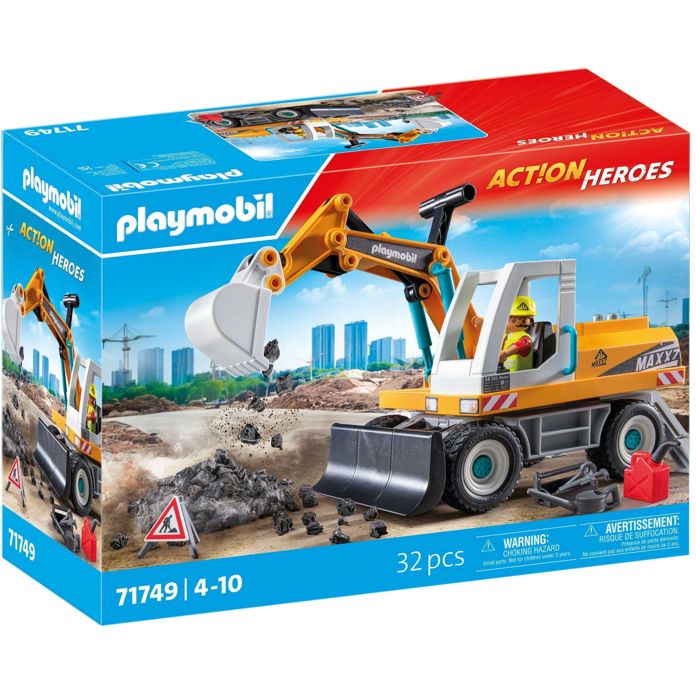 Thumbnail - Playmobil Bagger (71749, Playmobil Action Heroes)