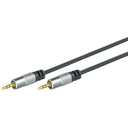 Tecline Cavo audio professionale di alta qualità, jack stereo da 3,5 mm, 3,0 m Jack in metallo cromato, Cavo audio