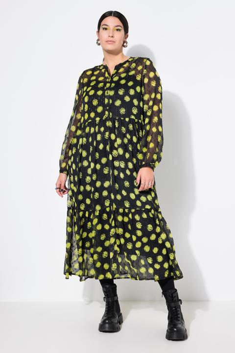 Image du produit Studio Untold Robe maxi coupe évasée, manches longues, imprimé à pois (42, 44)