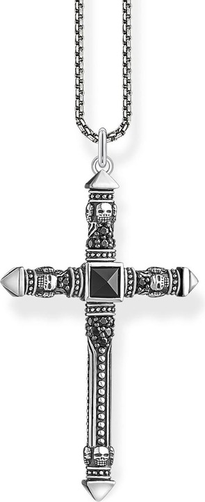 Produktbild Thomas Sabo Kette Kreuz (925 Sterlingsilber, Geschwärzt, 45 - 50 cm)