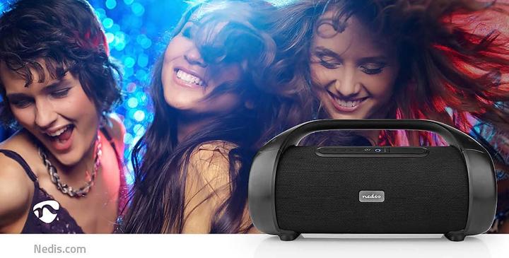 Produktbild Nedis Party Boombox 120W, 9,5h Akku/Bluetooth/ TWS/ RGB (9.50 h, Batteriebetrieb)