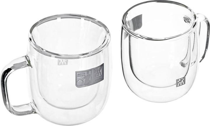 Actual product image Zwilling Sorrento Plus espresso glasses double-walled with handle set of 2 (80 ml, 2 x)