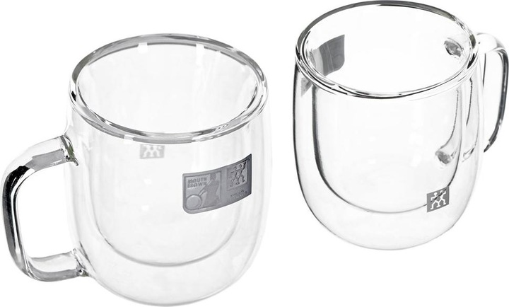 Produktbild Zwilling Sorrento Plus Espressogläser doppelwandig mit Henkel 2er Set (80 ml, 2 x)