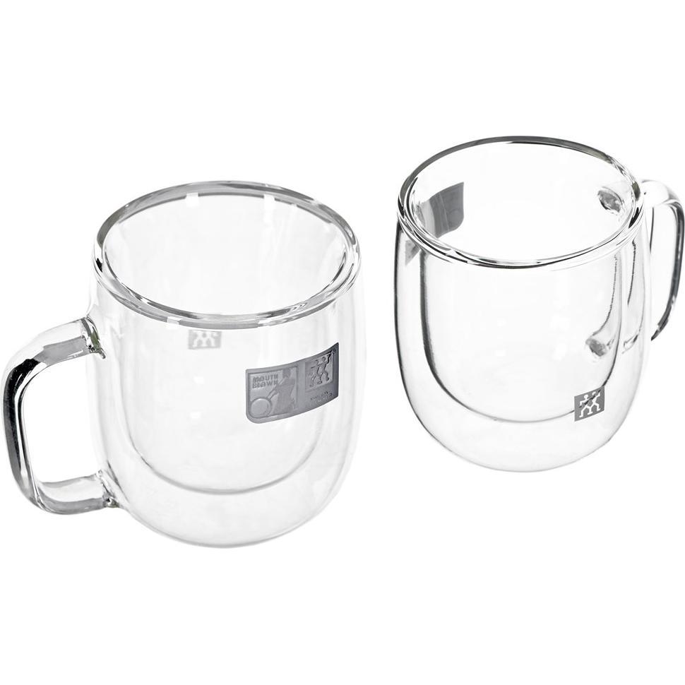 Thumbnail - Zwilling, Tasse, Sorrento Plus Espressogläser doppelwandig mit Henkel 2er Set (80 ml, 2 x)