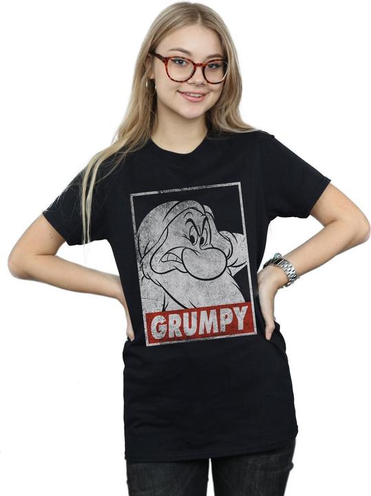Produktbild Snow White Grumpy Poster Baumwolle Boyfriend TShirt (L)