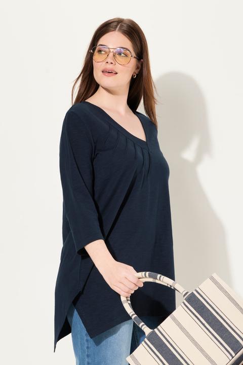 Produktbild Ulla Popken Shirt, A-Linie, V-Ausschnitt, 3/4-Arm (42, 44)