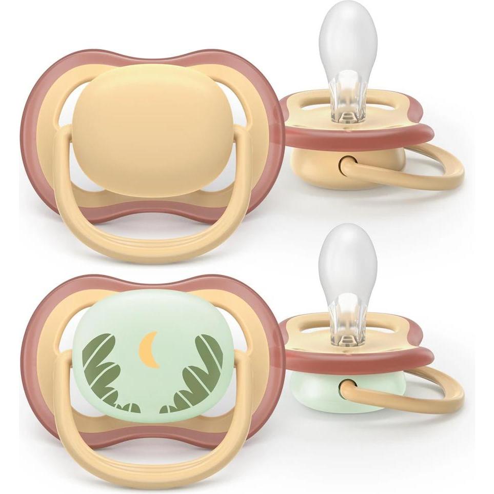 Philips, Ciuccio, Avent māneklītis Ultra Air day and night 0-6M (2gab) SCF087/09 SCF087/09 (8720689043229) (2x, 0 - 6 Mesi)