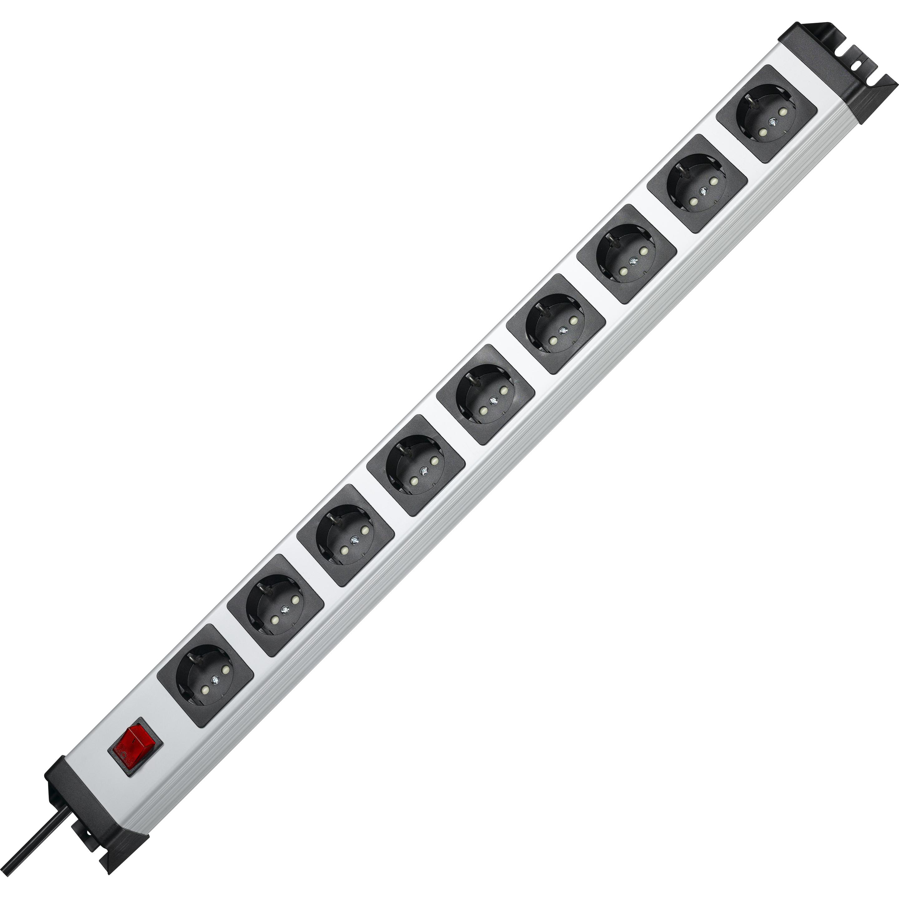 Kopp, Steckdosenleiste, Steckdosenleiste POWERversal 9-fach (9 x, CEE 7/3, 1.40 m)