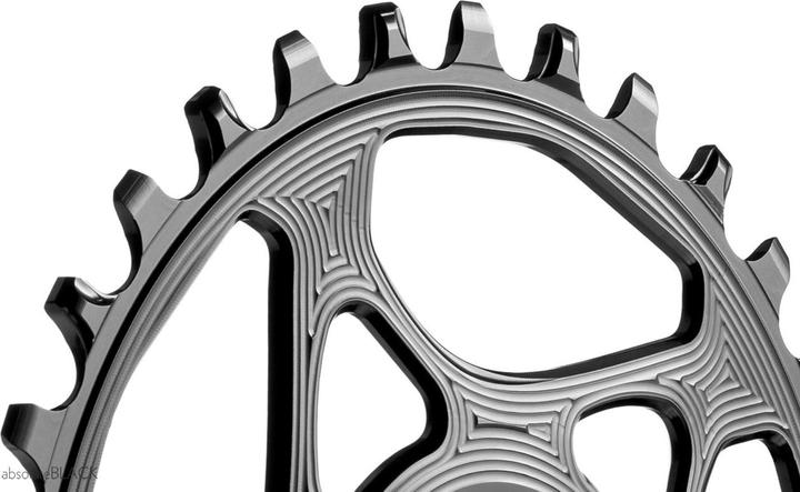 Immagine prodotto AbsoluteBLACK aBLACK MTB OVALE Cannondale Hollowgram montaggio diretto ingranaggio N/W NERO NERO (30)