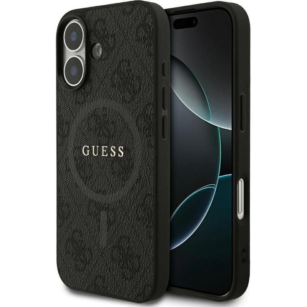 Guess - 4G Ring Classic Logo MagSafe (GUHMP17SG4GFRK) - iPhone 17 - Black (Apple iPhone 17), Cover smartphone, Nero