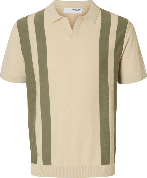 Actual product image Selected Kurzarm Polohemd aus Strick (M)