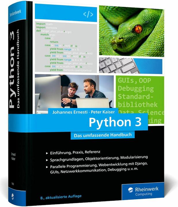 Actual product image Python 3 (German, Johannes Ernesti, Peter Kaiser, 2026)