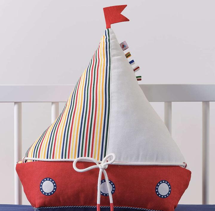 Actual product image Almila Decorative cushion Sailor sailing ship (45 x 45 cm)