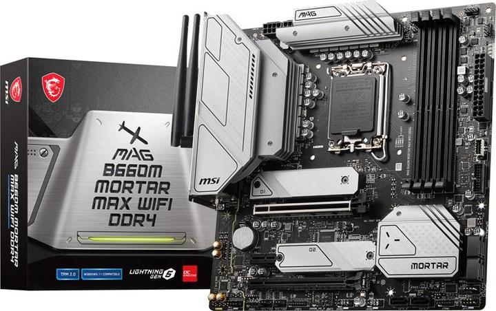 Produktbild MSI MAG B660M MORTAR MAX WIFI DDR4 (LGA 1700, Intel B660, ATX)