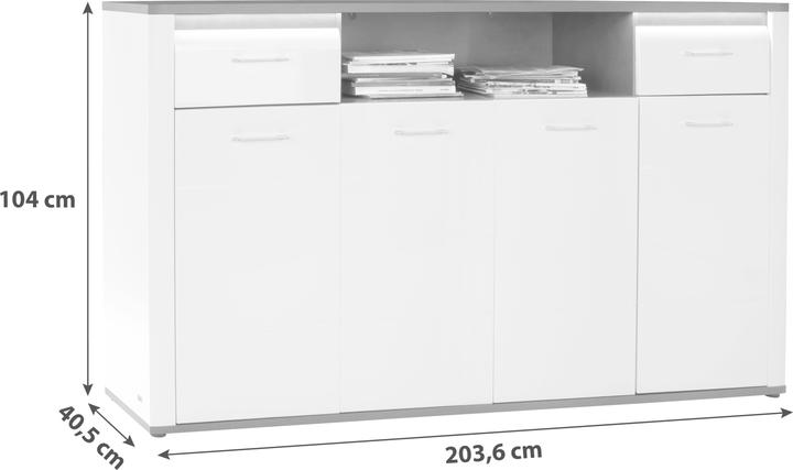 Produktbild Lipo Alassio (203.60 x 40.50 x 104 cm)