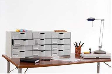 Actual product image Paperflow Sorting station 9H444L2.02 85,7x32,9x34,2cm 12compartments grey (A4)