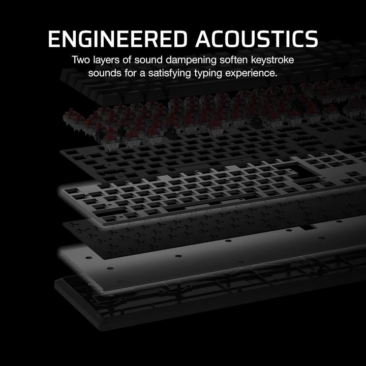 Actual product image Corsair K70 Core RGB Mechanical Gaming Keyboard (US, Cable)