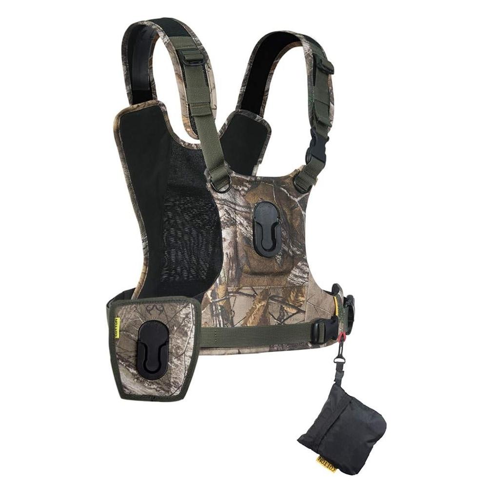 Cotton Carrier G3 Twee Cameraharnas Realtree Xtra Camo #Cc-147CAMO (Schouderriem), Camera Riemen, Groen