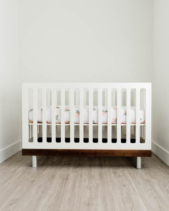 Produktbild little unicorn Brushed Crib Sheets Watercolor Rose (70 x 140 cm)