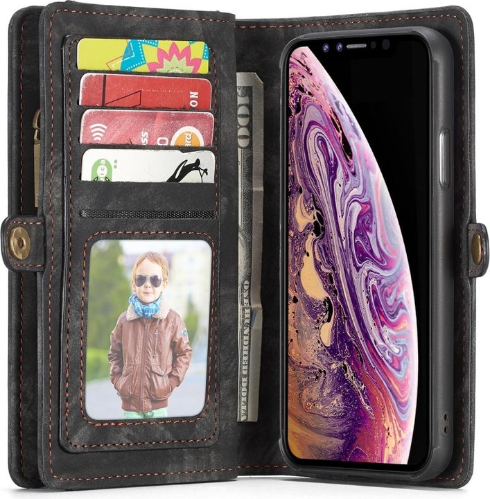 Immagine prodotto Caseme Apple iPhone XR Custodia per carte di credito a portafoglio in vera pelle (Apple iPhone XR)