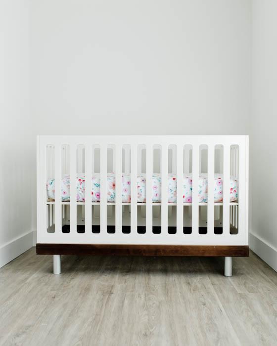 Produktbild little unicorn Brushed Crib Sheets Morning Glory (70 x 140 cm)