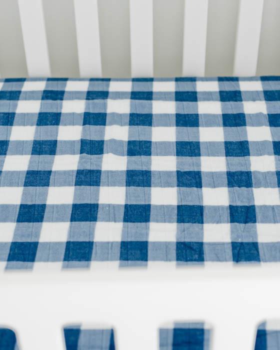 Produktbild little unicorn Brushed Crib Sheets Jack Plaid (70 x 140 cm)